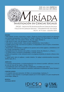 Miríada: Investigación en Ciencias Sociales